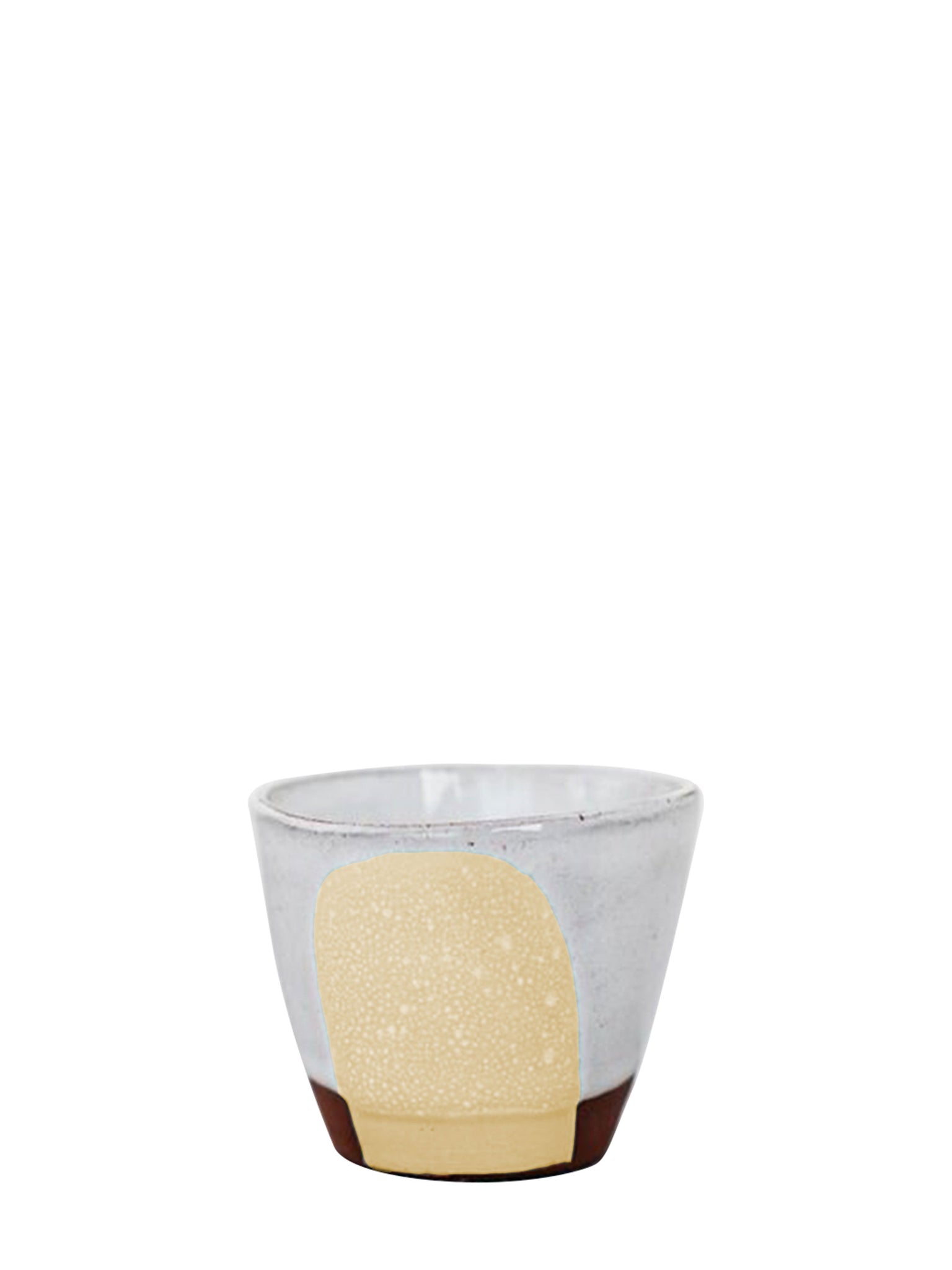 Silvia K hand made terracotta ceramic espresso cup in yellow