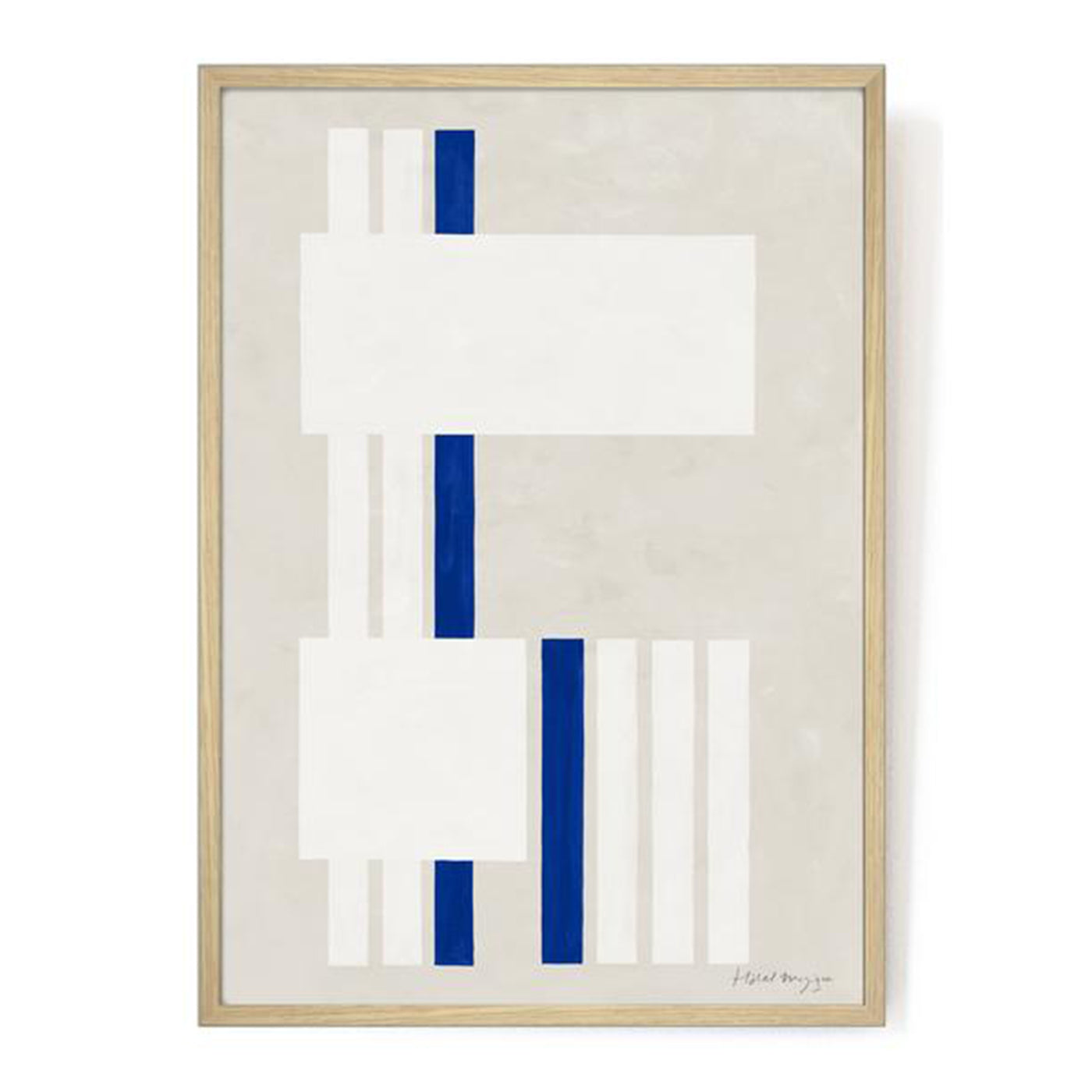 White And A Bit of Blue Art Print