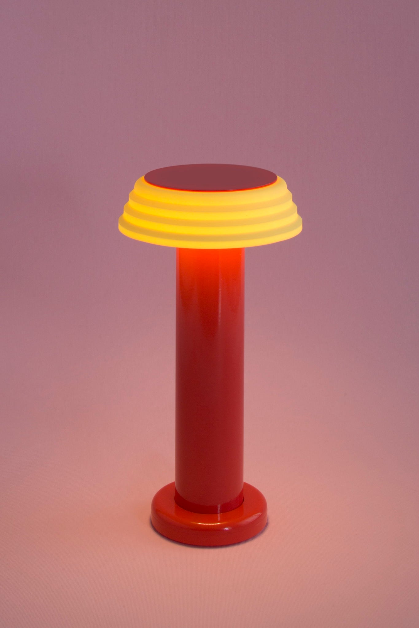 George Sowden USB portable Lamp in red and yellow