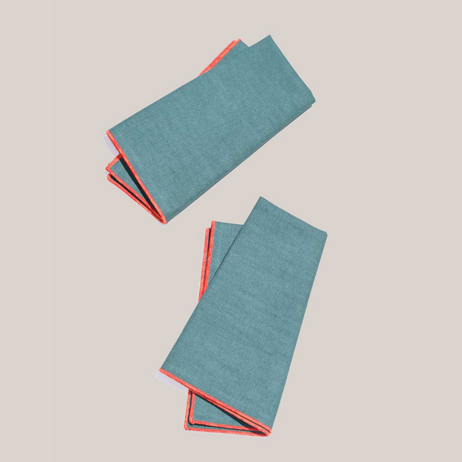 Evergreen Twill Napkin Set of 4 by Atelier Saucier