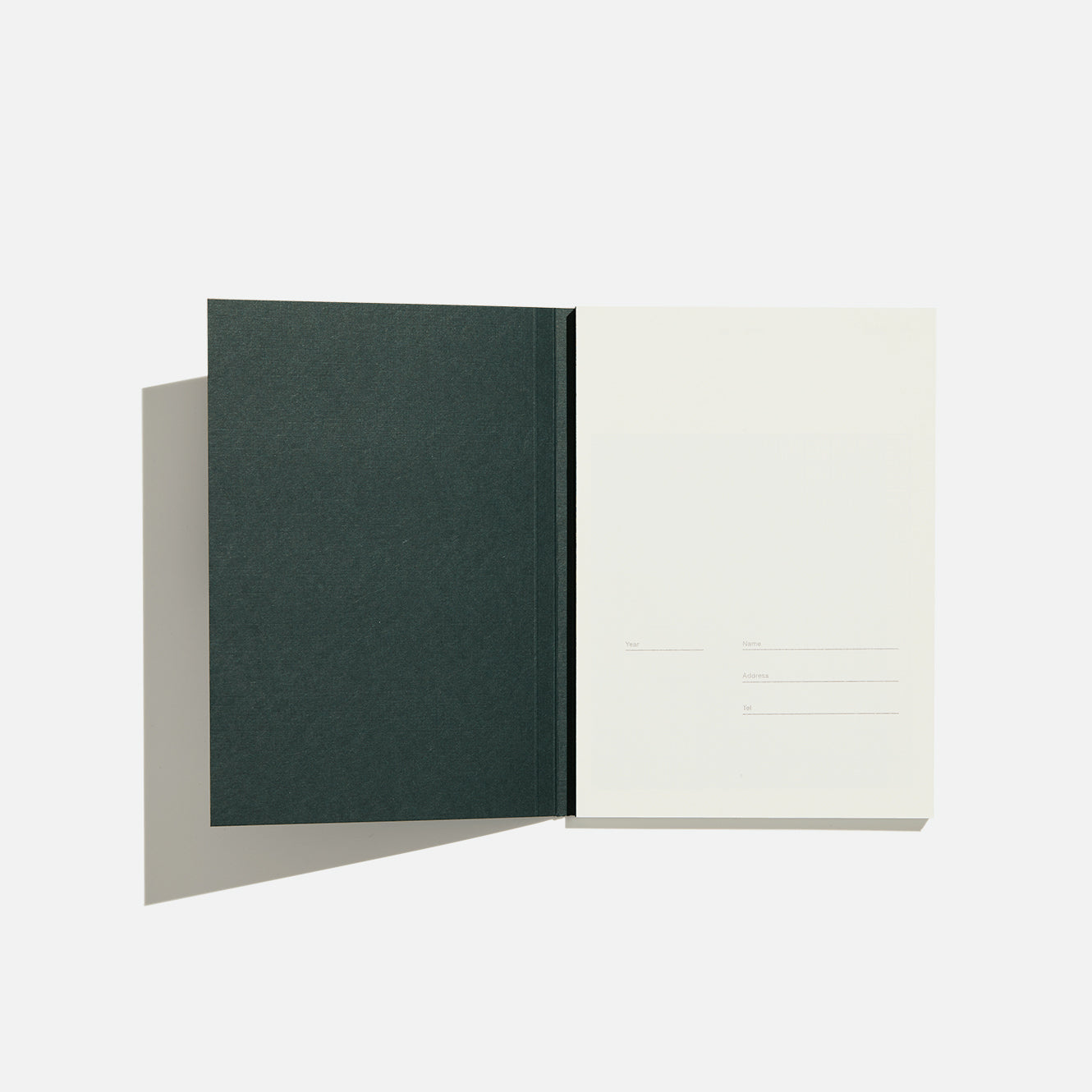 Before Breakfast dark green graph ruled notebook handmade in london available at yod and co