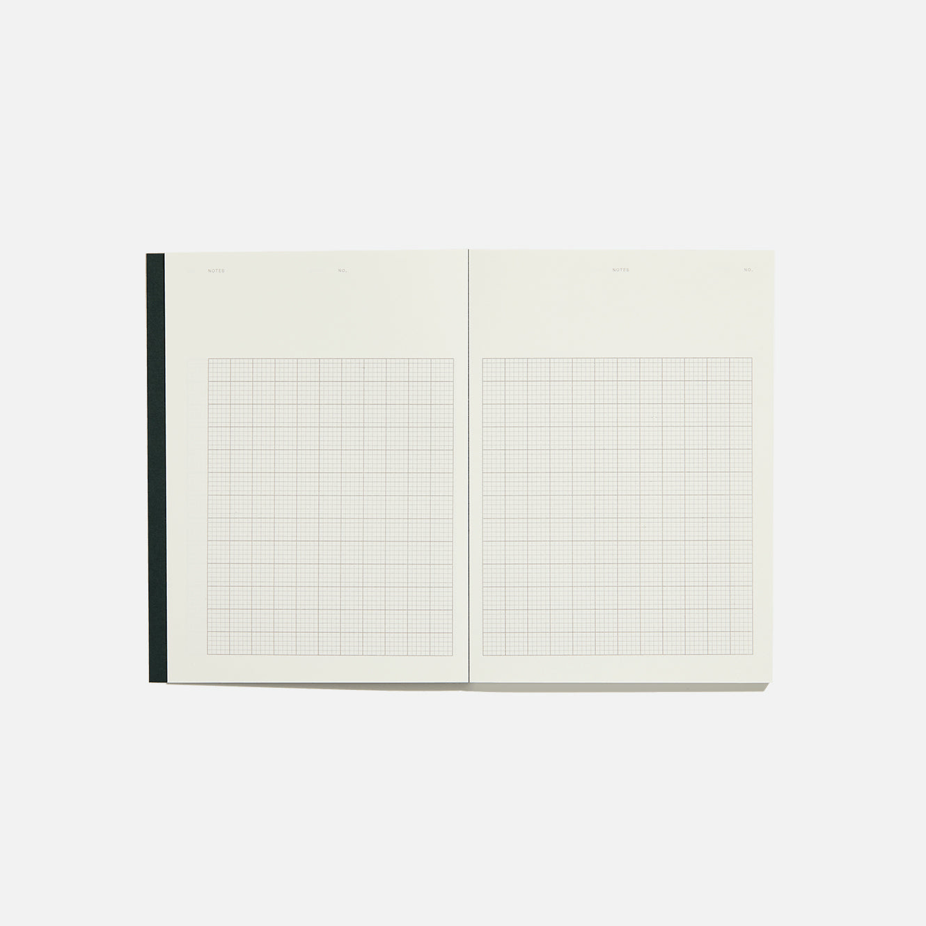 Before Breakfast dark green graph ruled notebook handmade in london available at yod and co