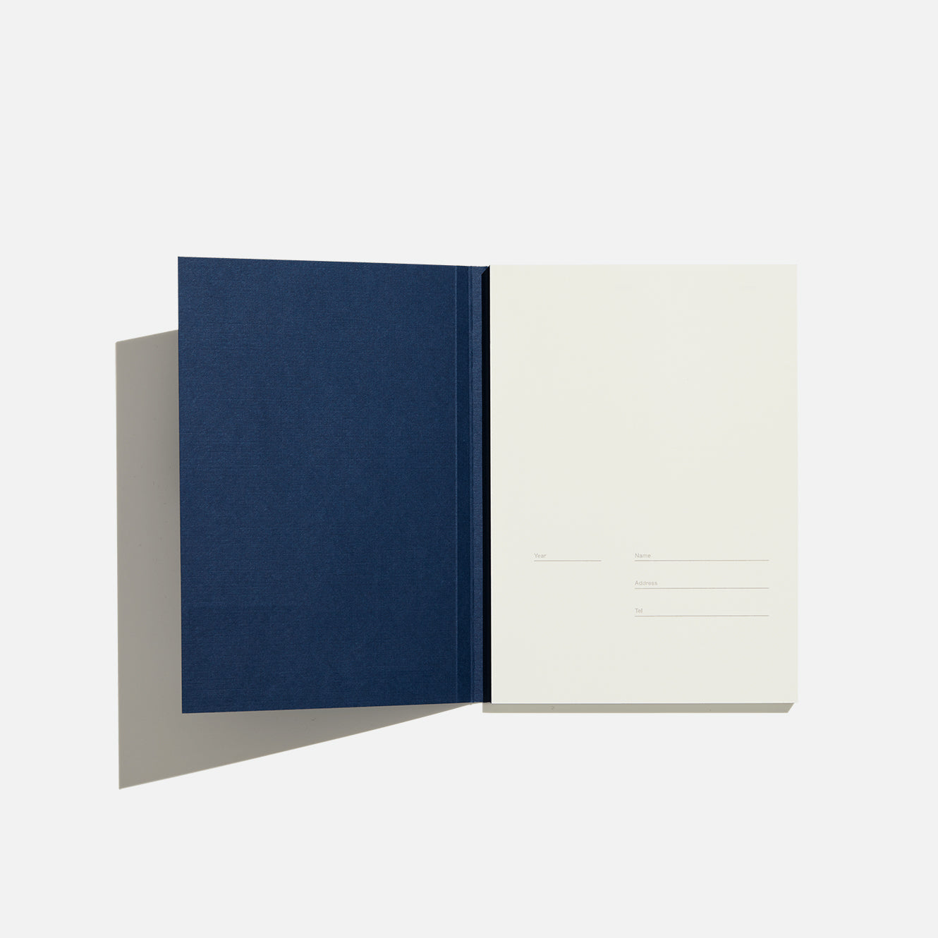 Before Breakfast blue dot notebookopen  handmade in london available at yod and co