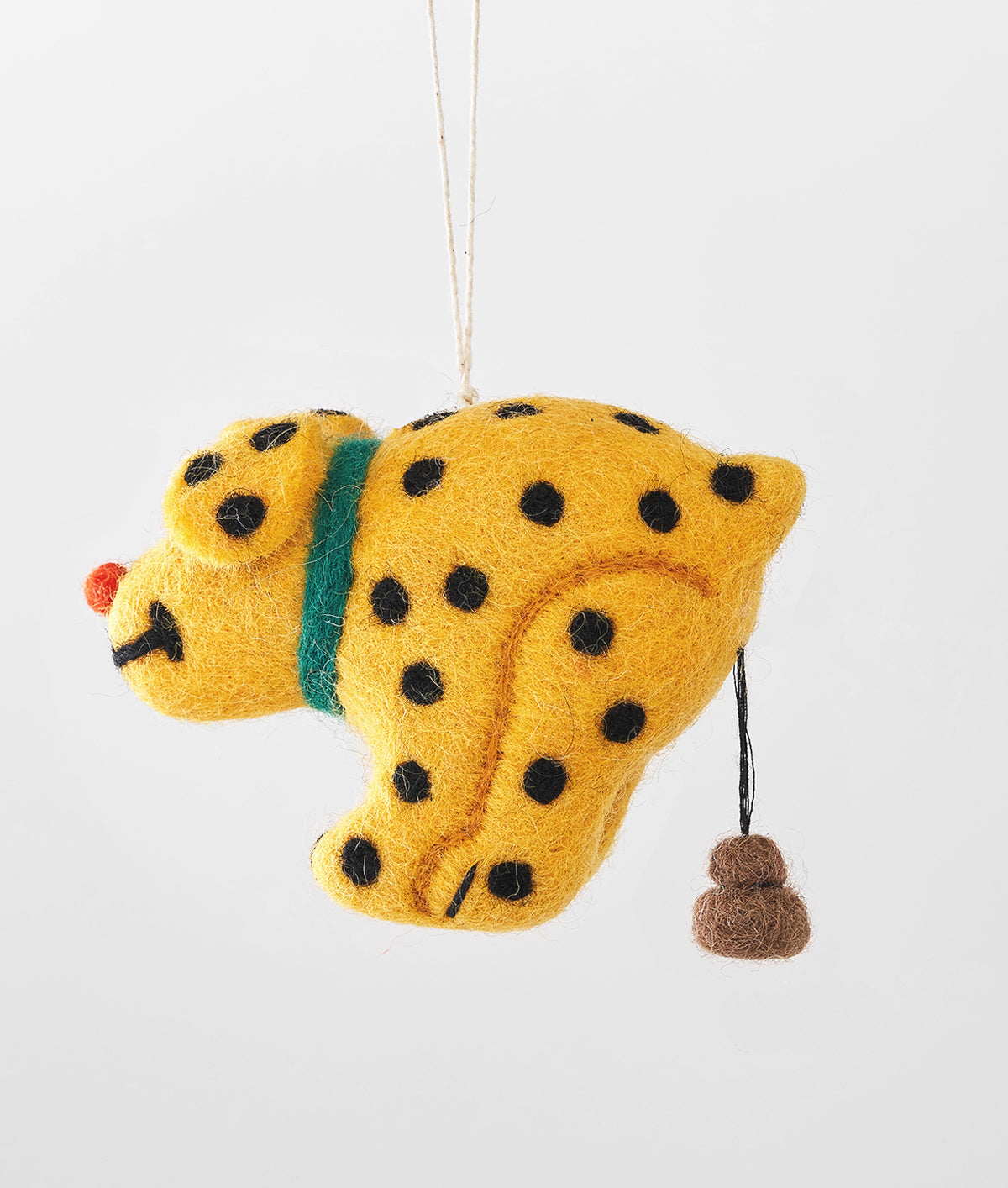 yellow dog christmas decoration