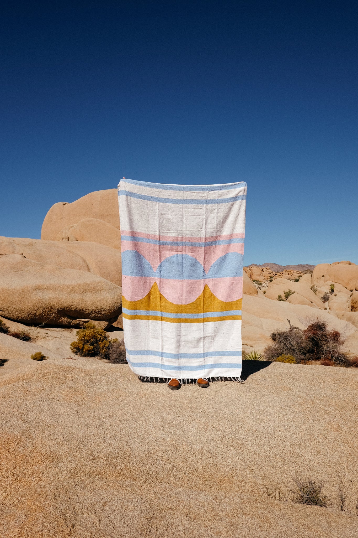 Nipomo Luna Brisa hand woven outdoor blanket