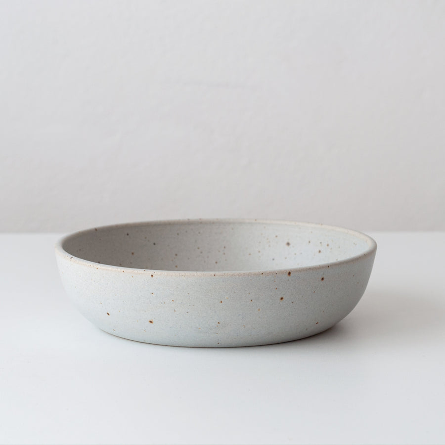 Light blue Hand thrown ceramic pasta bowl by Dor & Tan