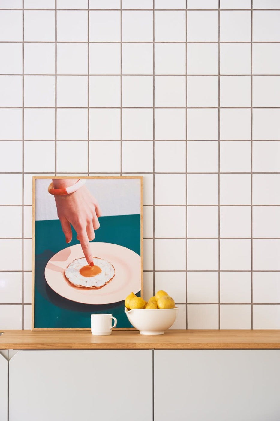 Fried Egg Art Print by Paper Collective