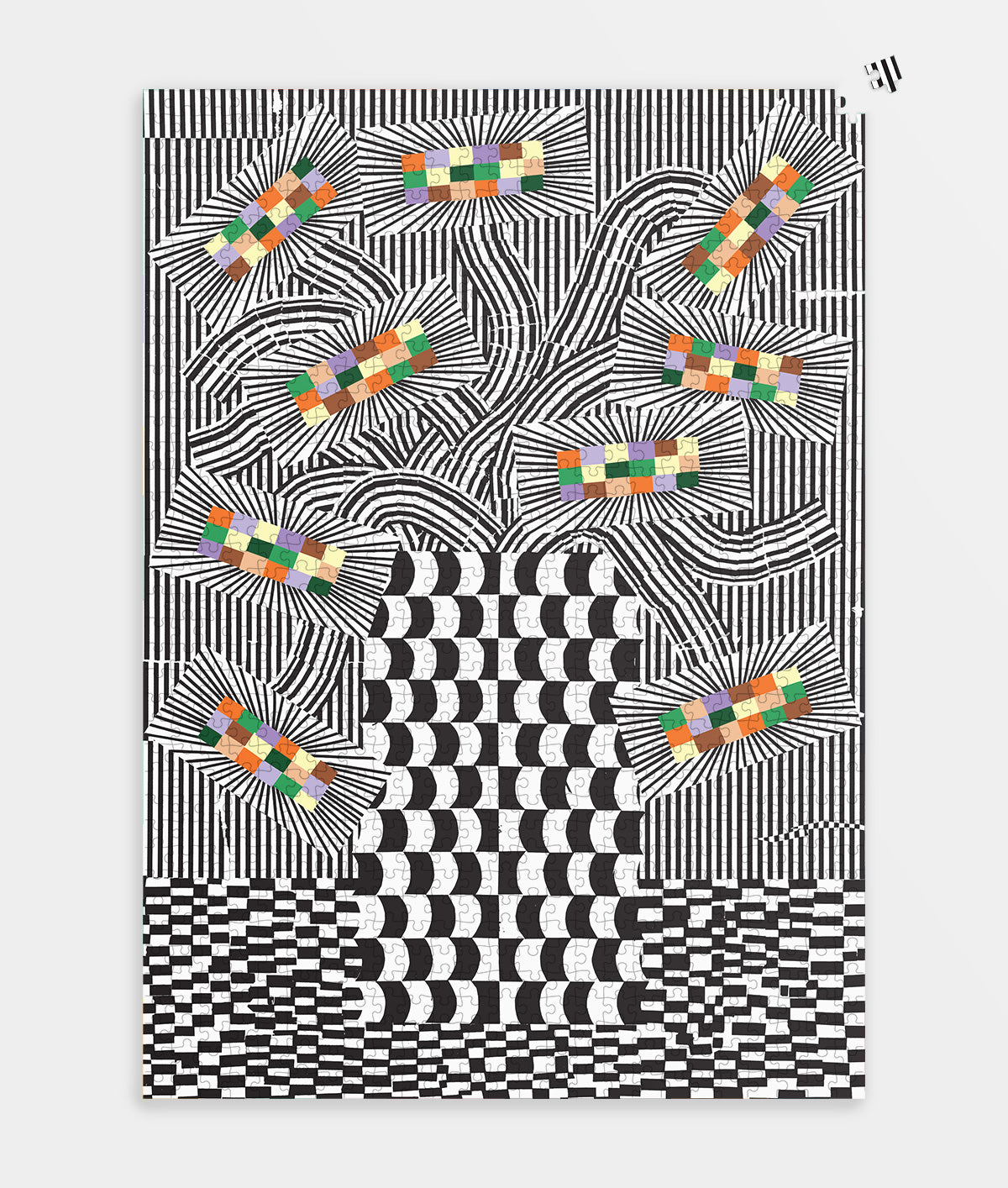 Abstract flower 1000 pieces jigsaw puzzle by Wrap Magazine