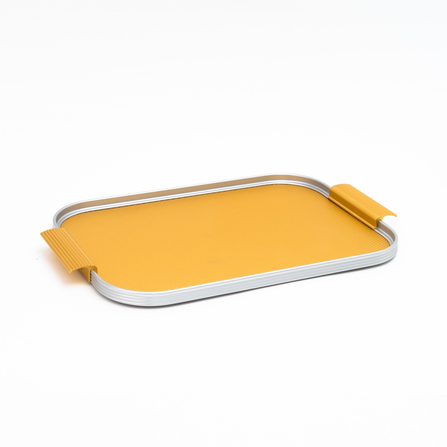 Kaymet Ribbed tray special edition silver gold