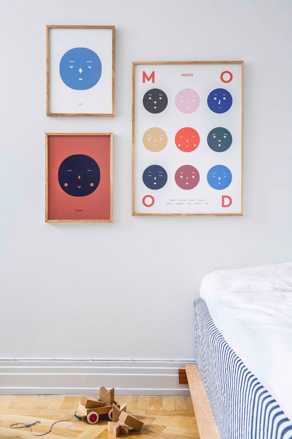Nine Moods Art Print by Paper Collective