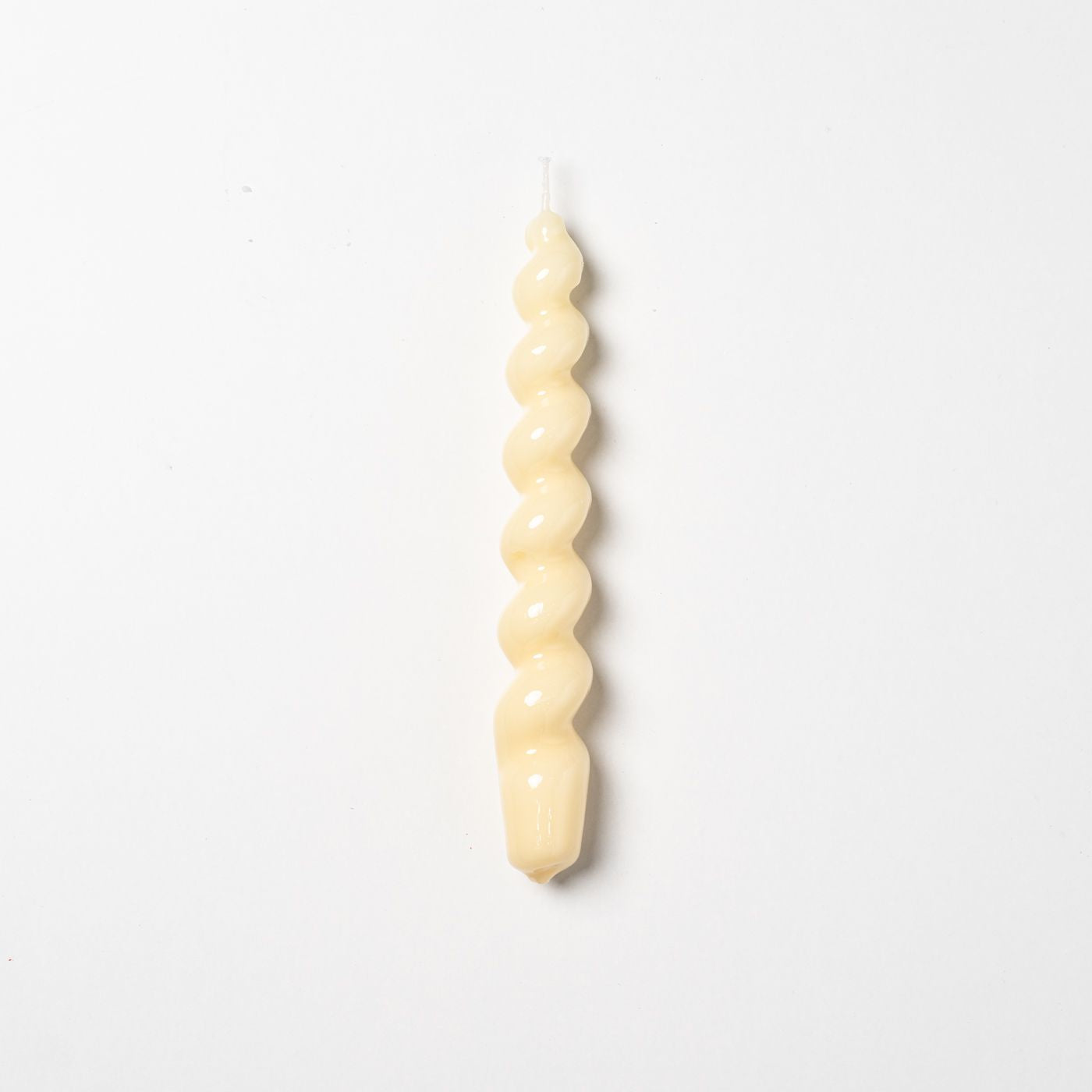 White spiral candle by yod and co