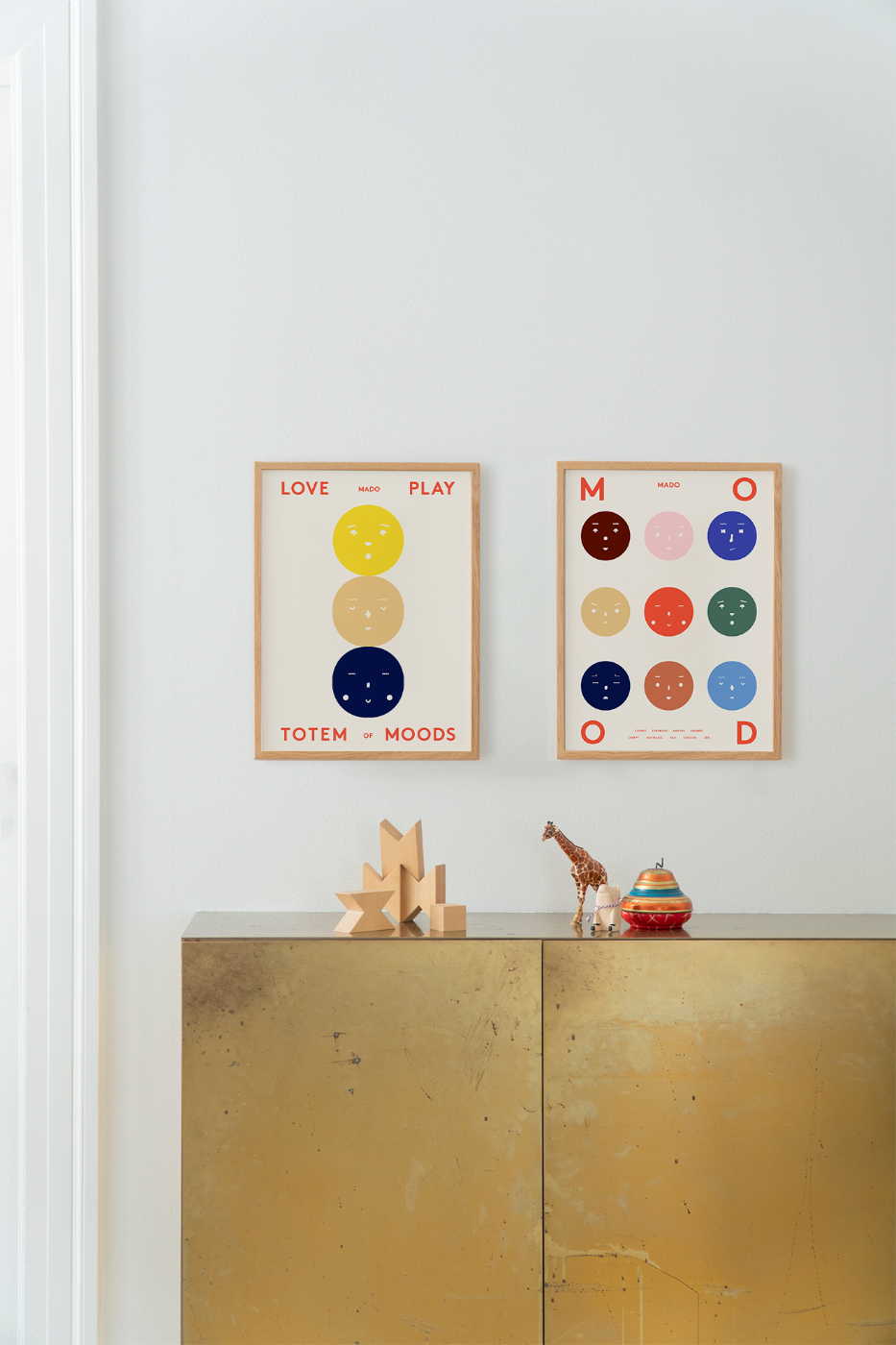 Totem of Moods Art Print by Paper Collective