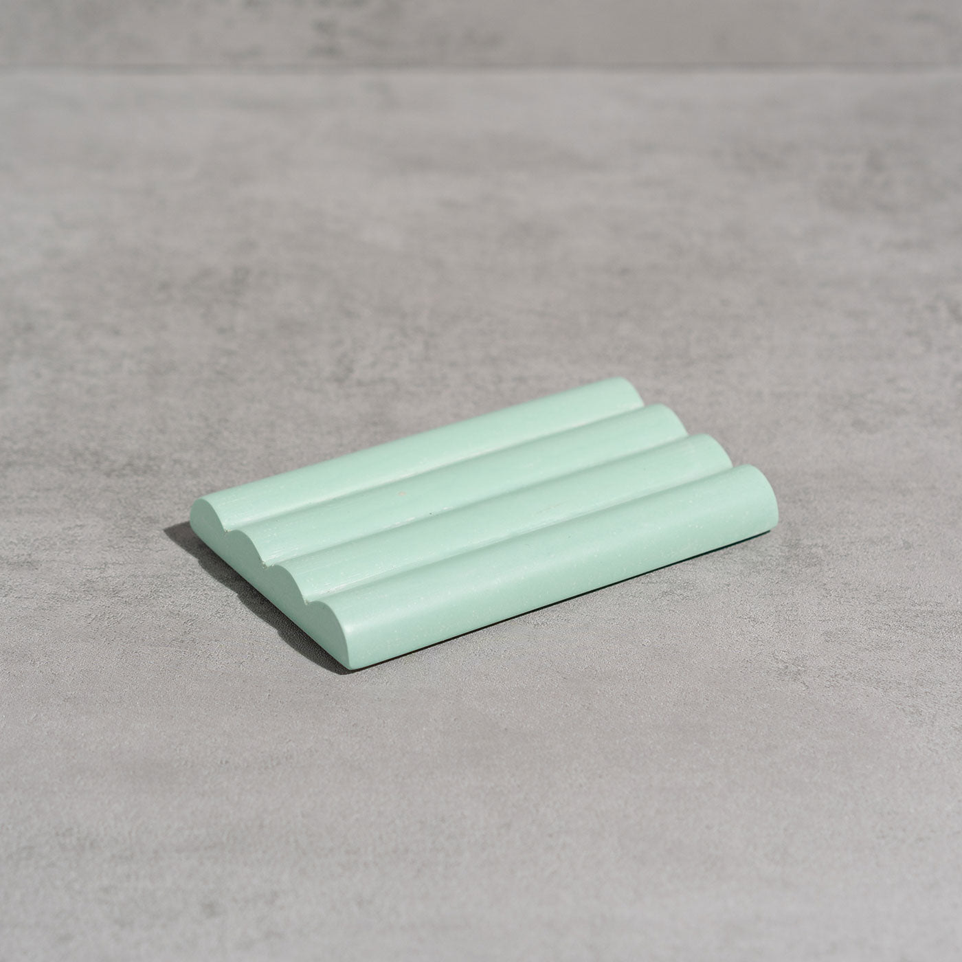 Jesmonite Soap dish in mint green