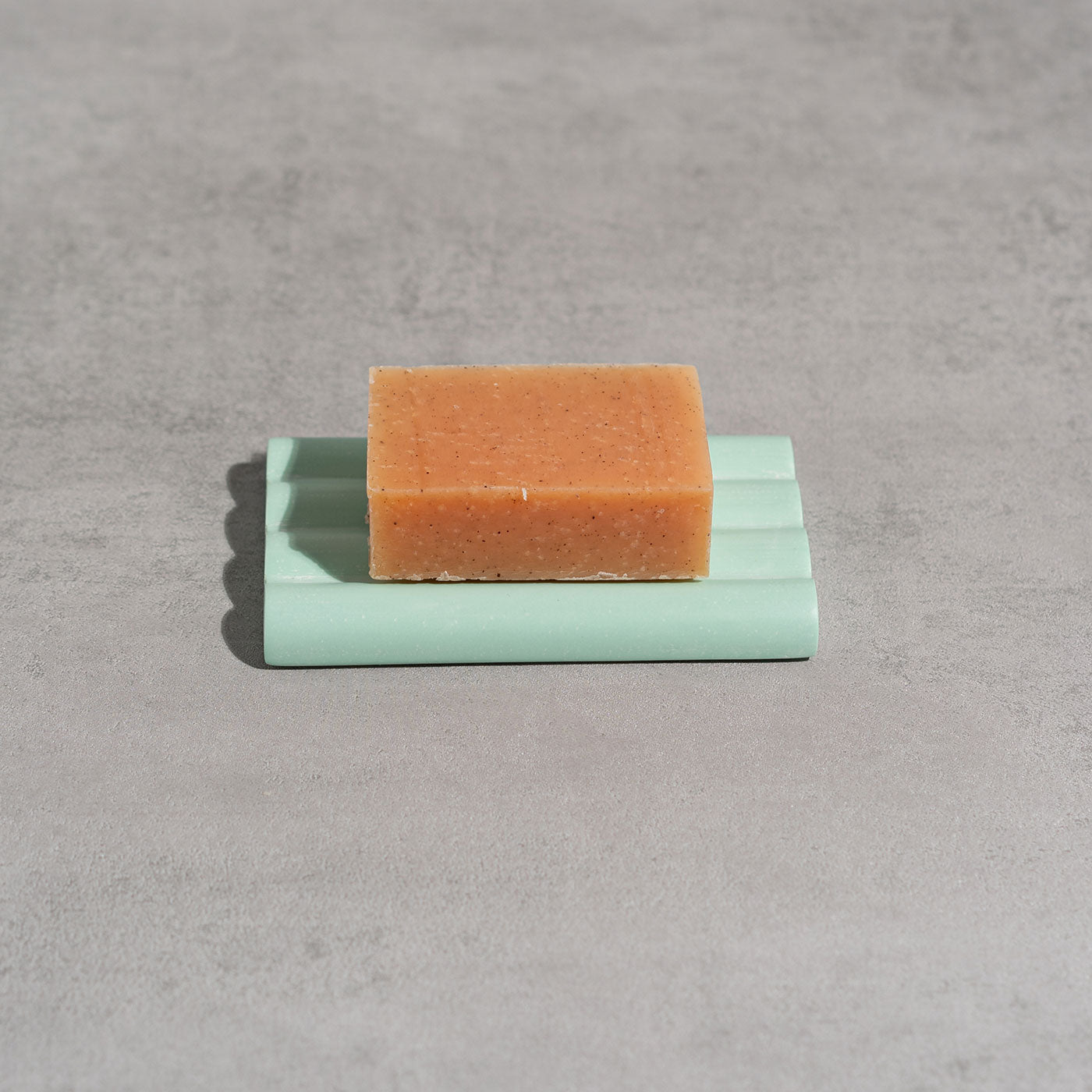 Jesmonite Soap dish in mint green