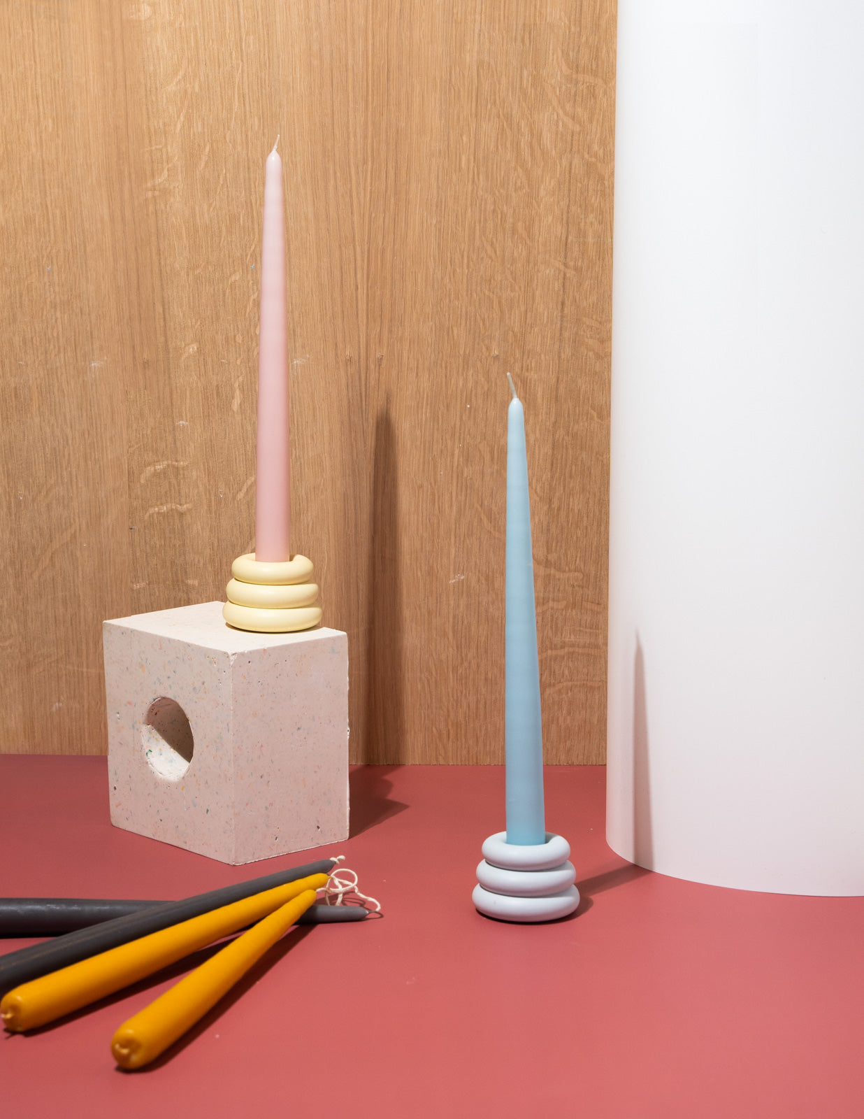 Curry Tapered Candles - Set of 2