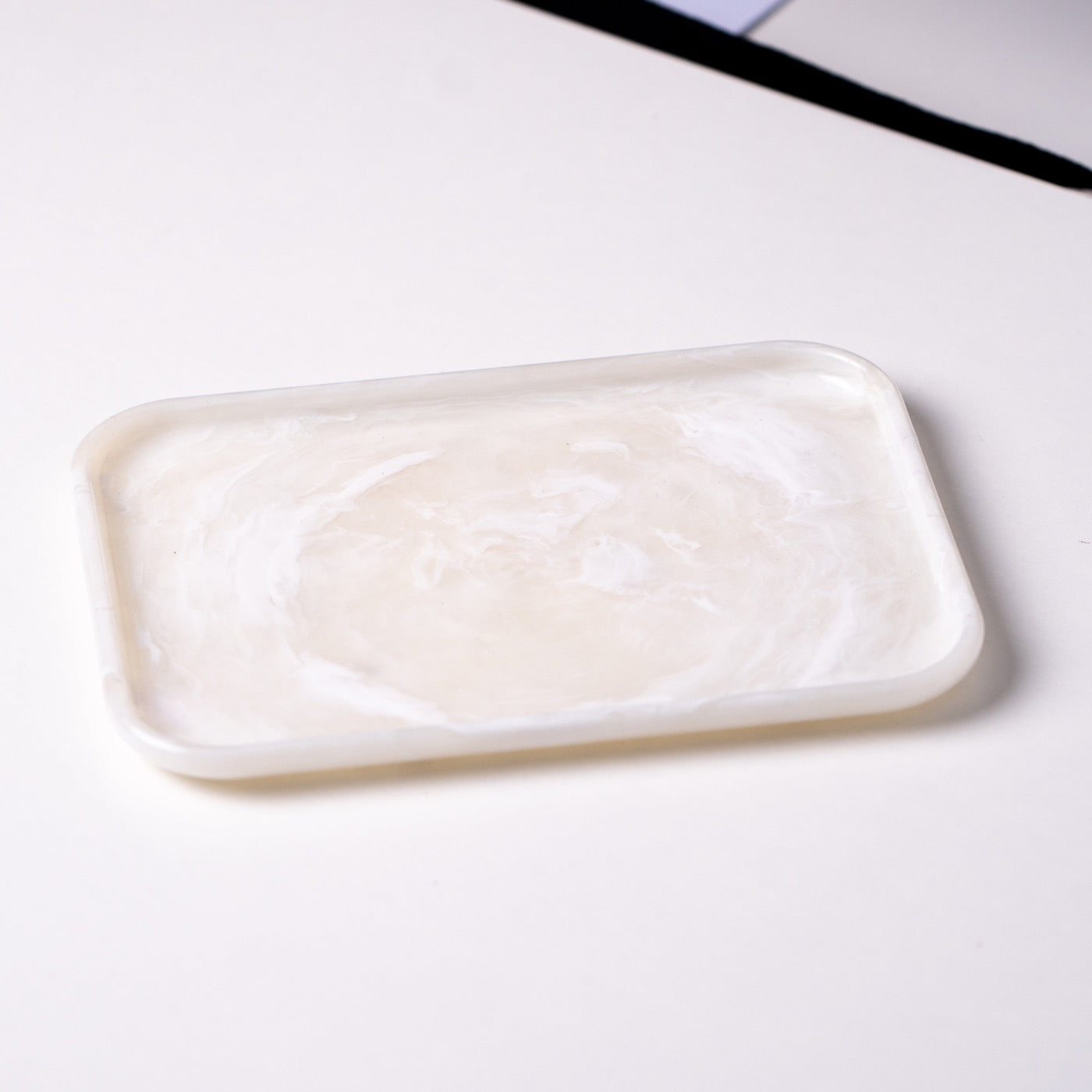 Recycled tray by yod and co in white 