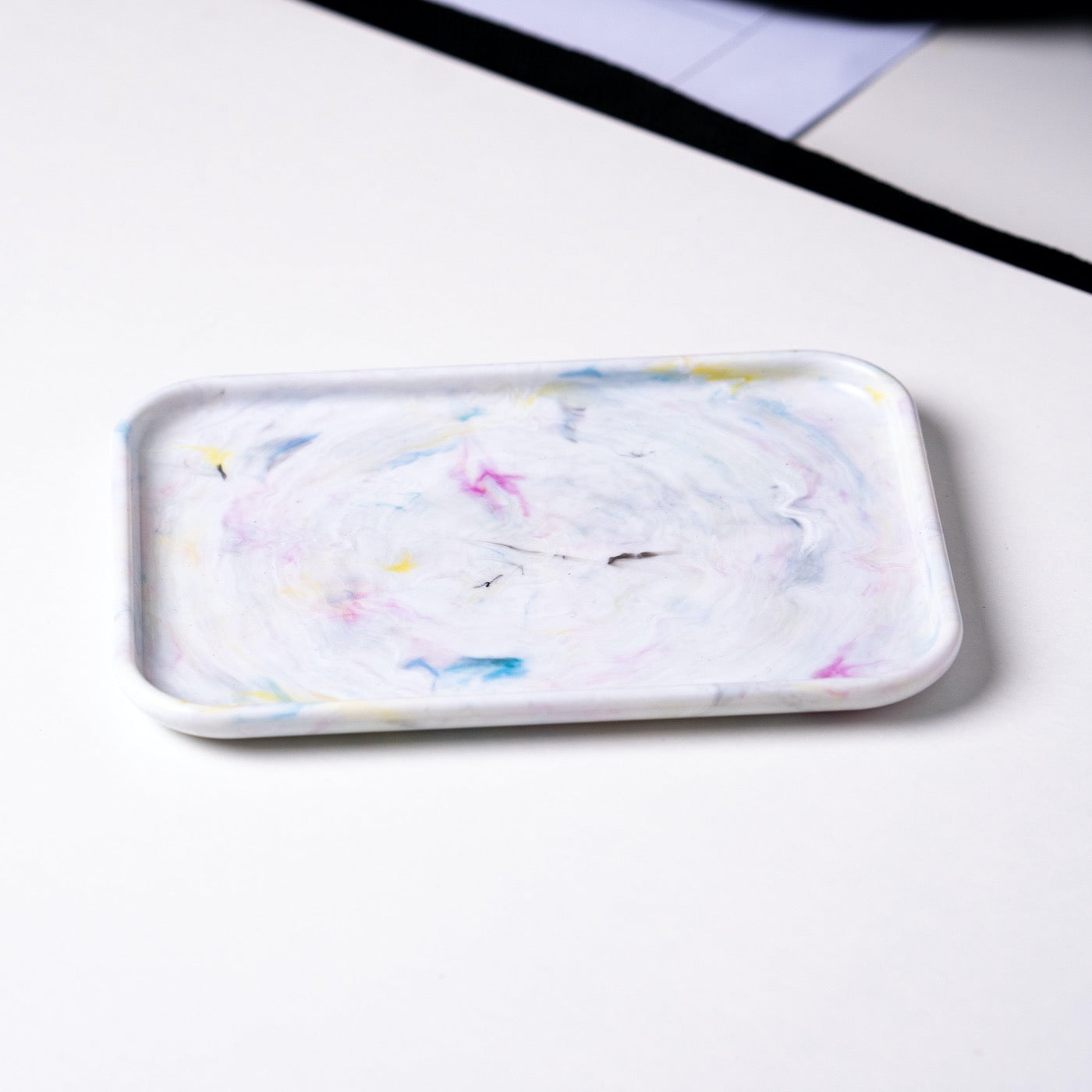 Recycled tray by yod and co in white 