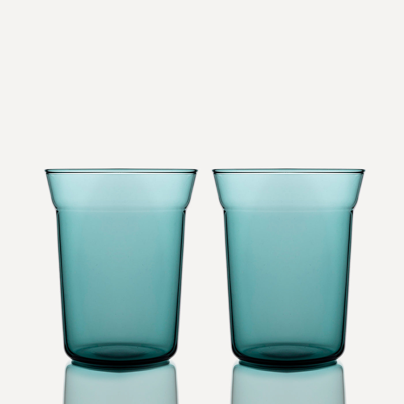 Teal Angle Taper Dof Tumblers - Set of 2