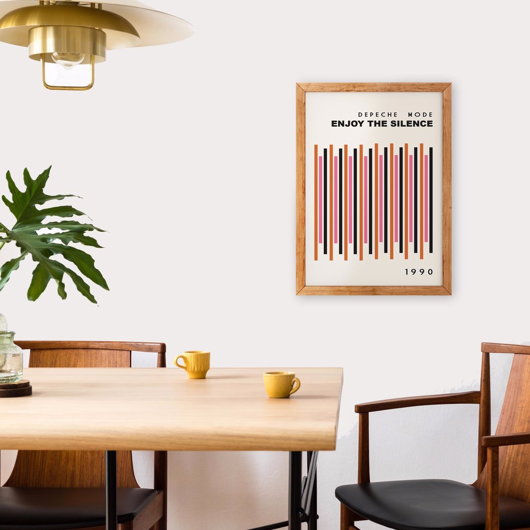 Retro print depeche mode enjoy the silence by fanclub