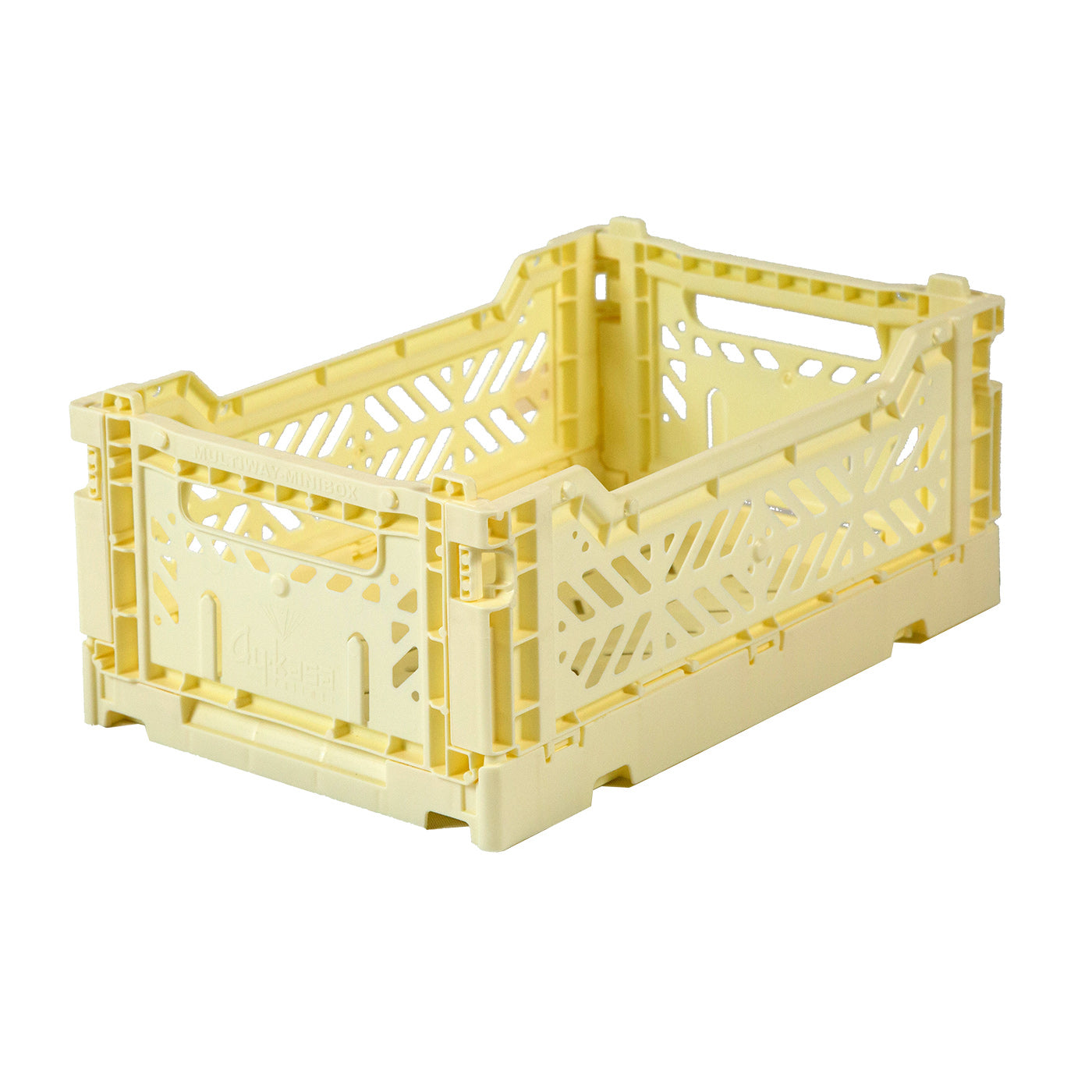 Hay Colour crate , Aykasa foldable plastic crate in cream