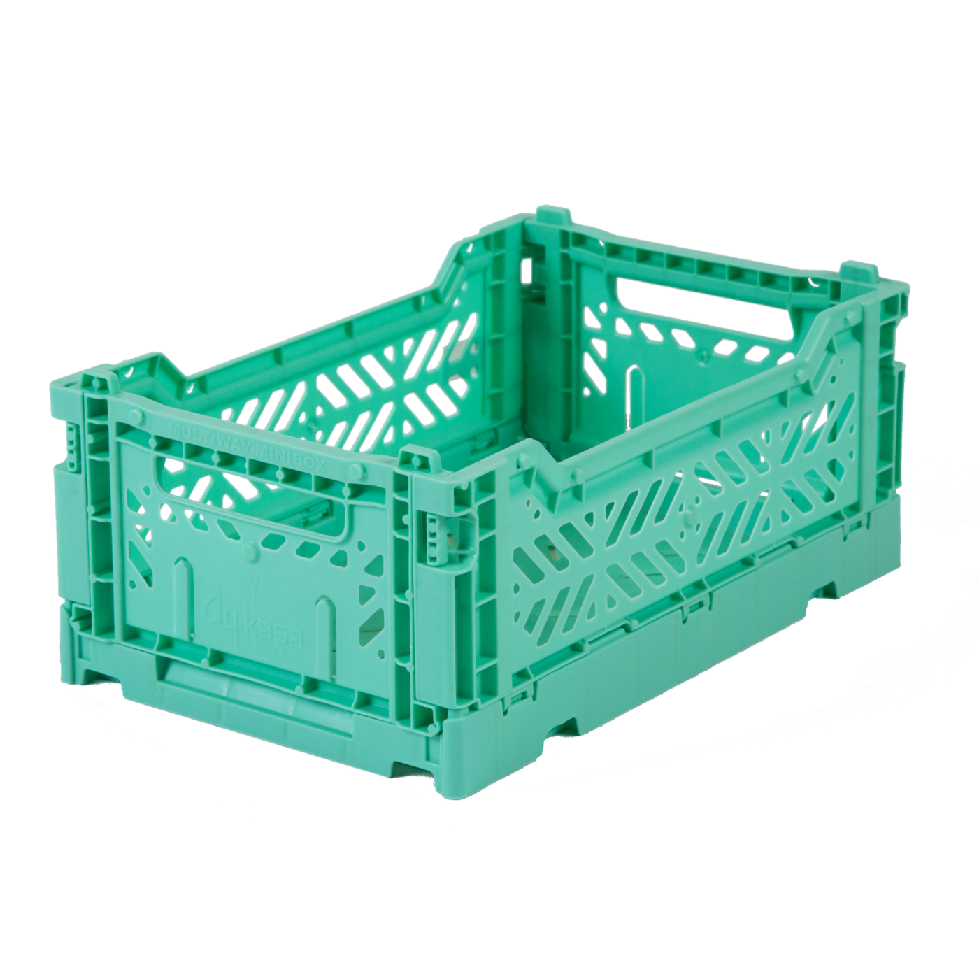 Hay Colour crate , Aykasa foldable plastic crate in mint
