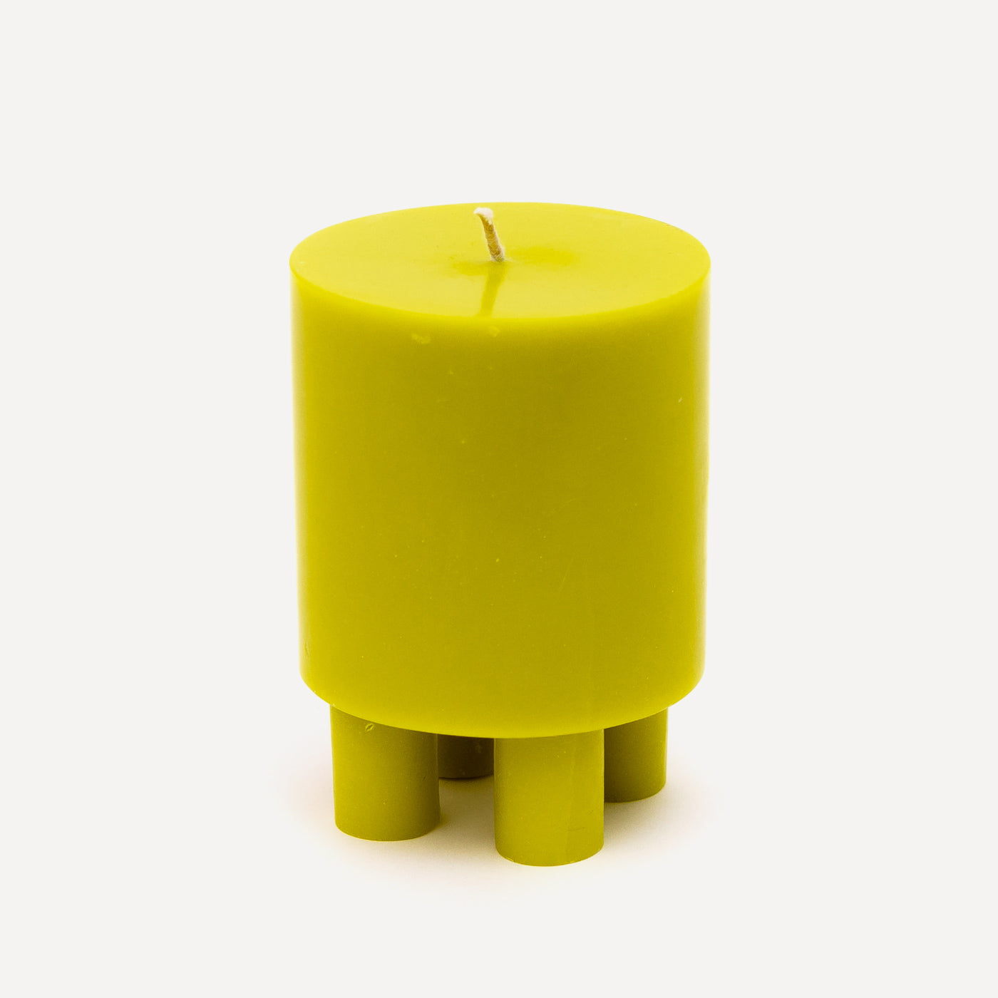 Stack Candle Prop, shaped candles by Yod and co in acid yellow