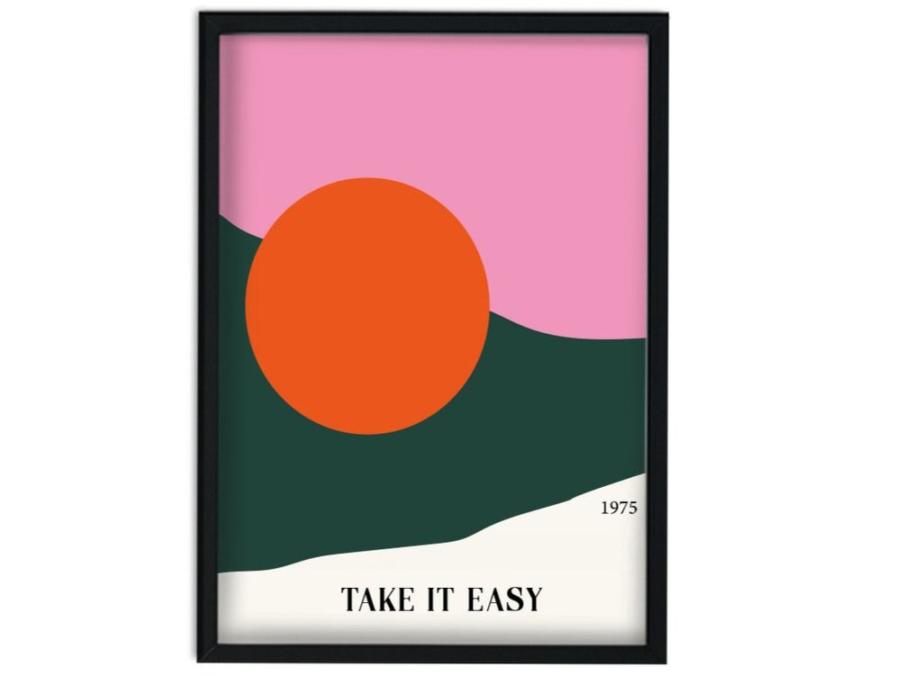 retro graphic print take it easy by fanclub