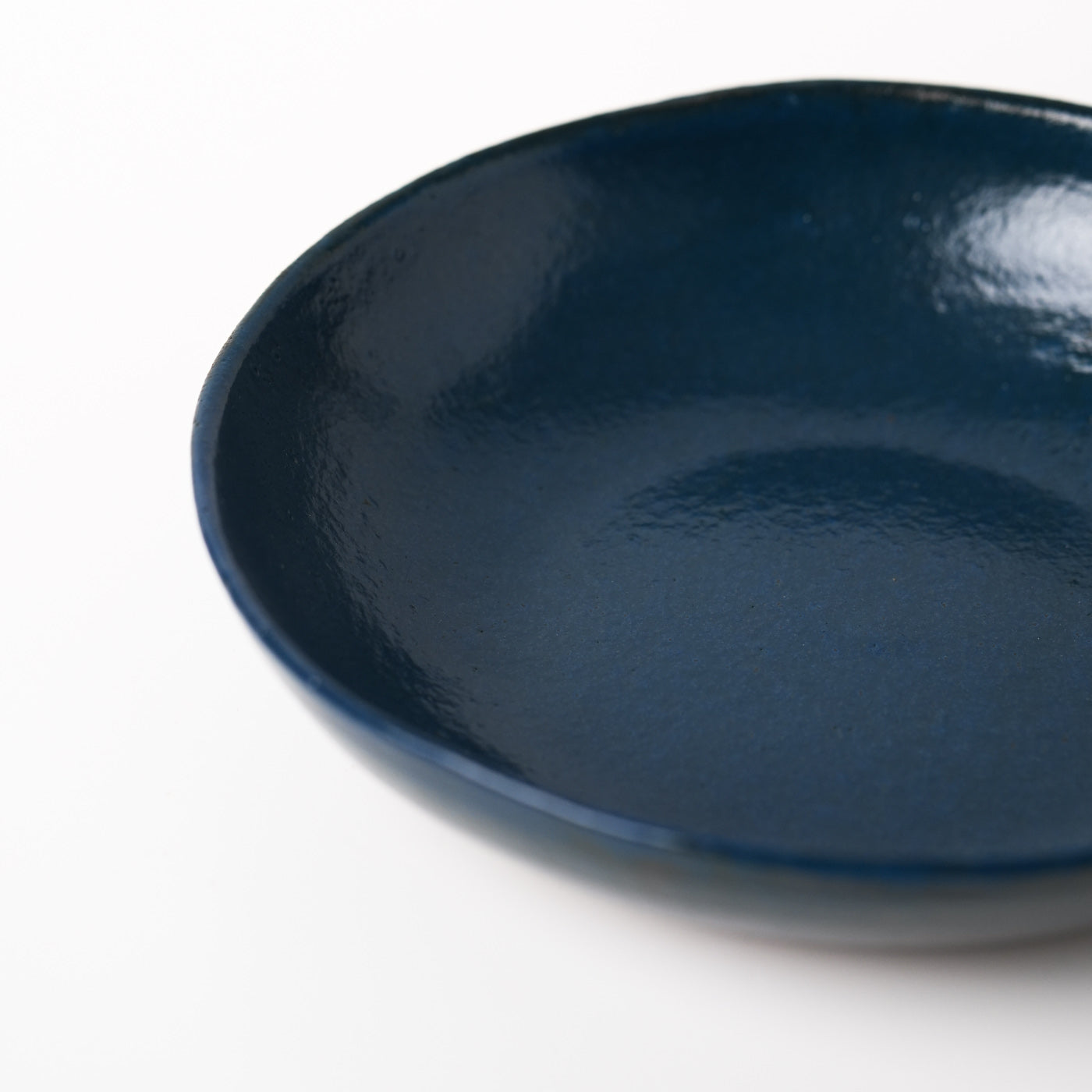 Midnight blue hand thrown ceramic pasta bowl by Gaëlle Le Doledec