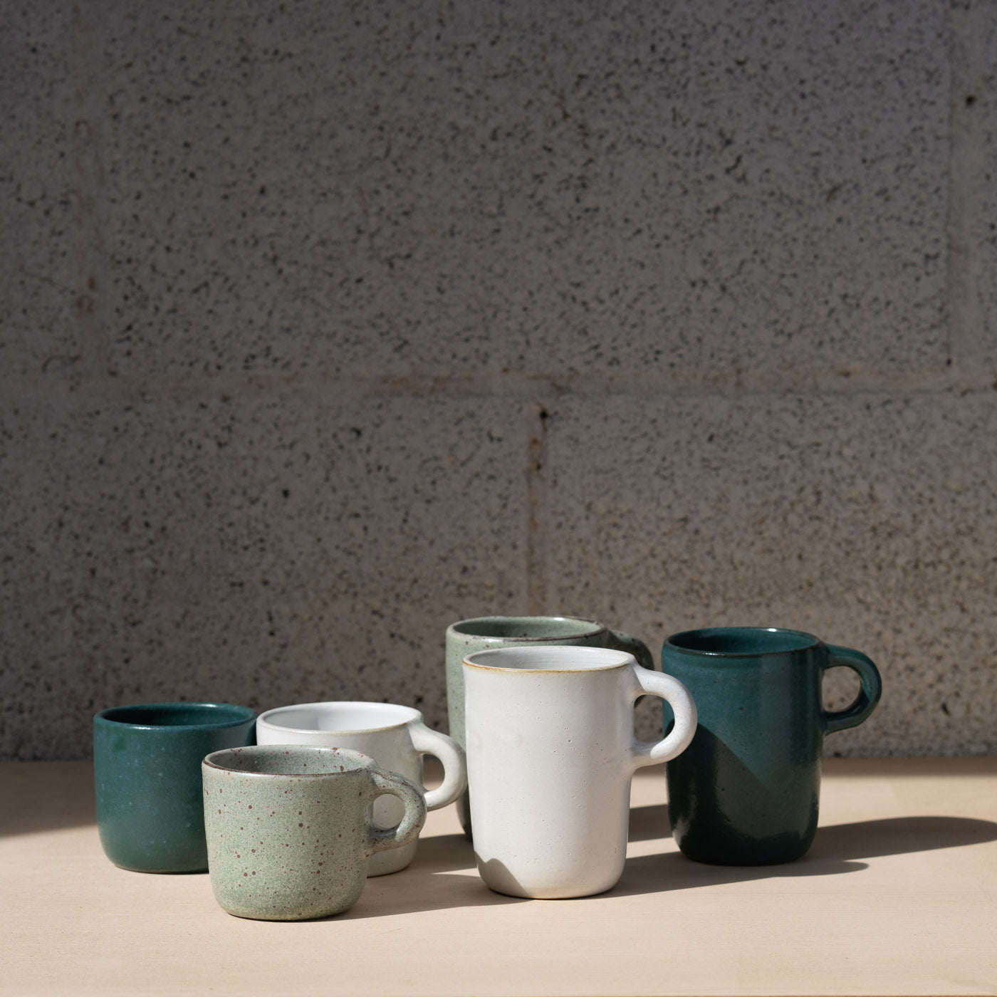 Emerald Green ceramic mug by Gaëlle Le Doledec