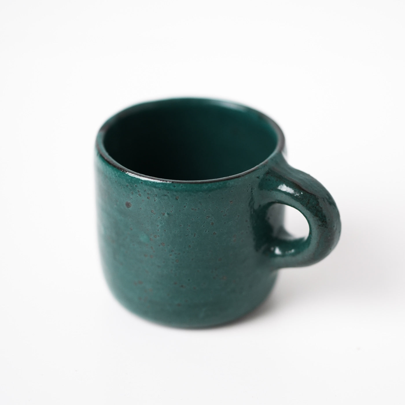 Emerald Green ceramic mug by Gaëlle Le Doledec