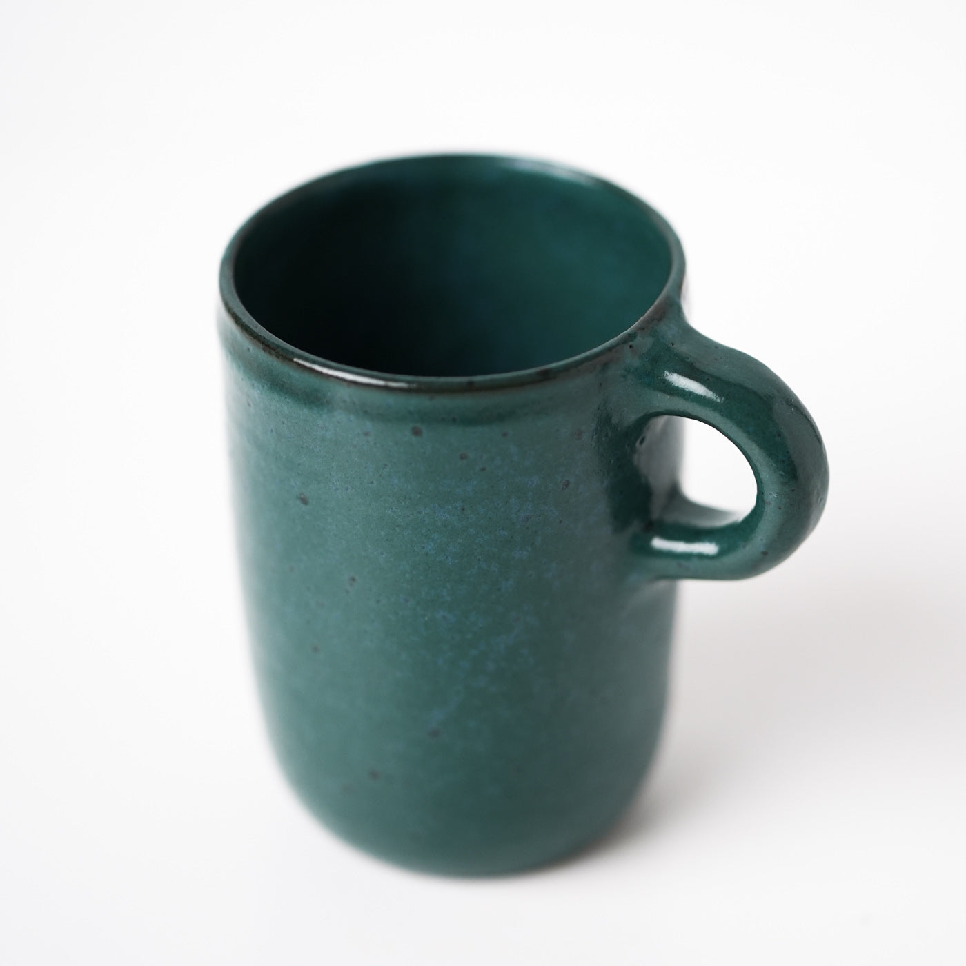 Emerald Green ceramic mug by Gaëlle Le Doledec