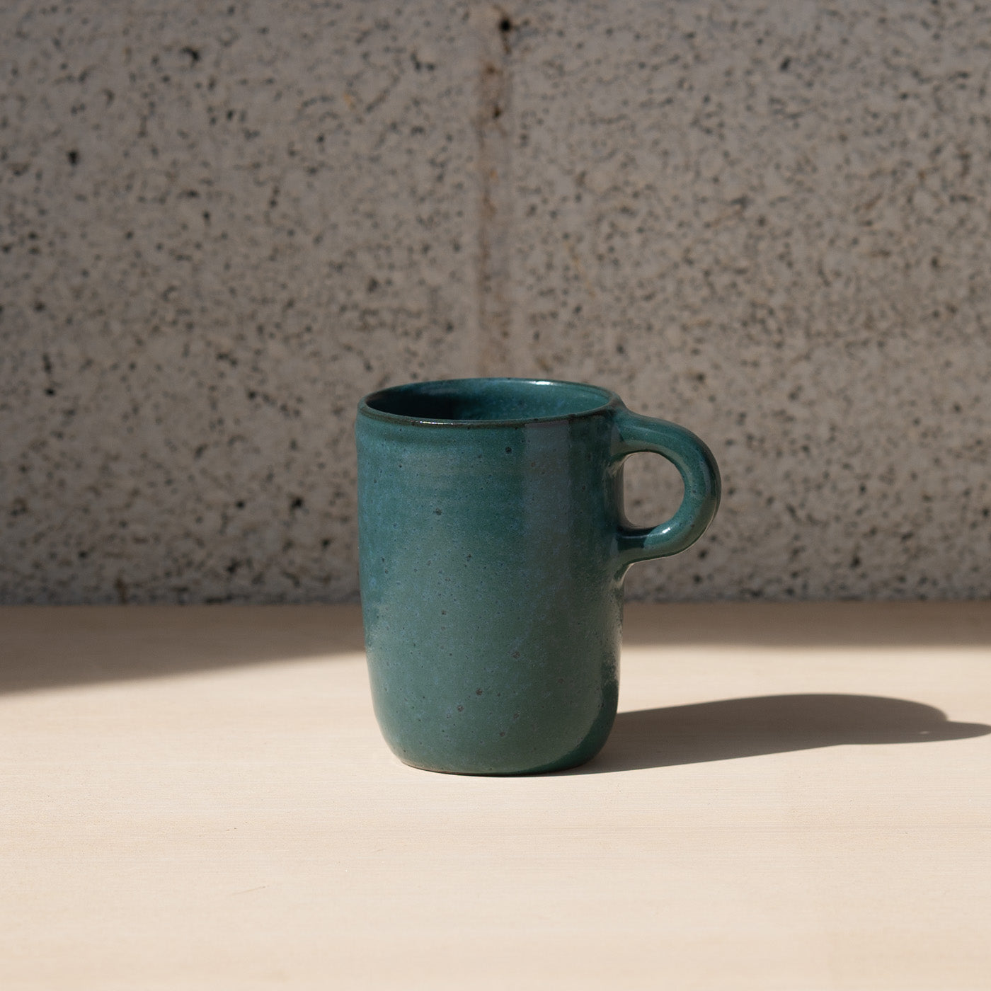 Emerald Green ceramic mug by Gaëlle Le Doledec