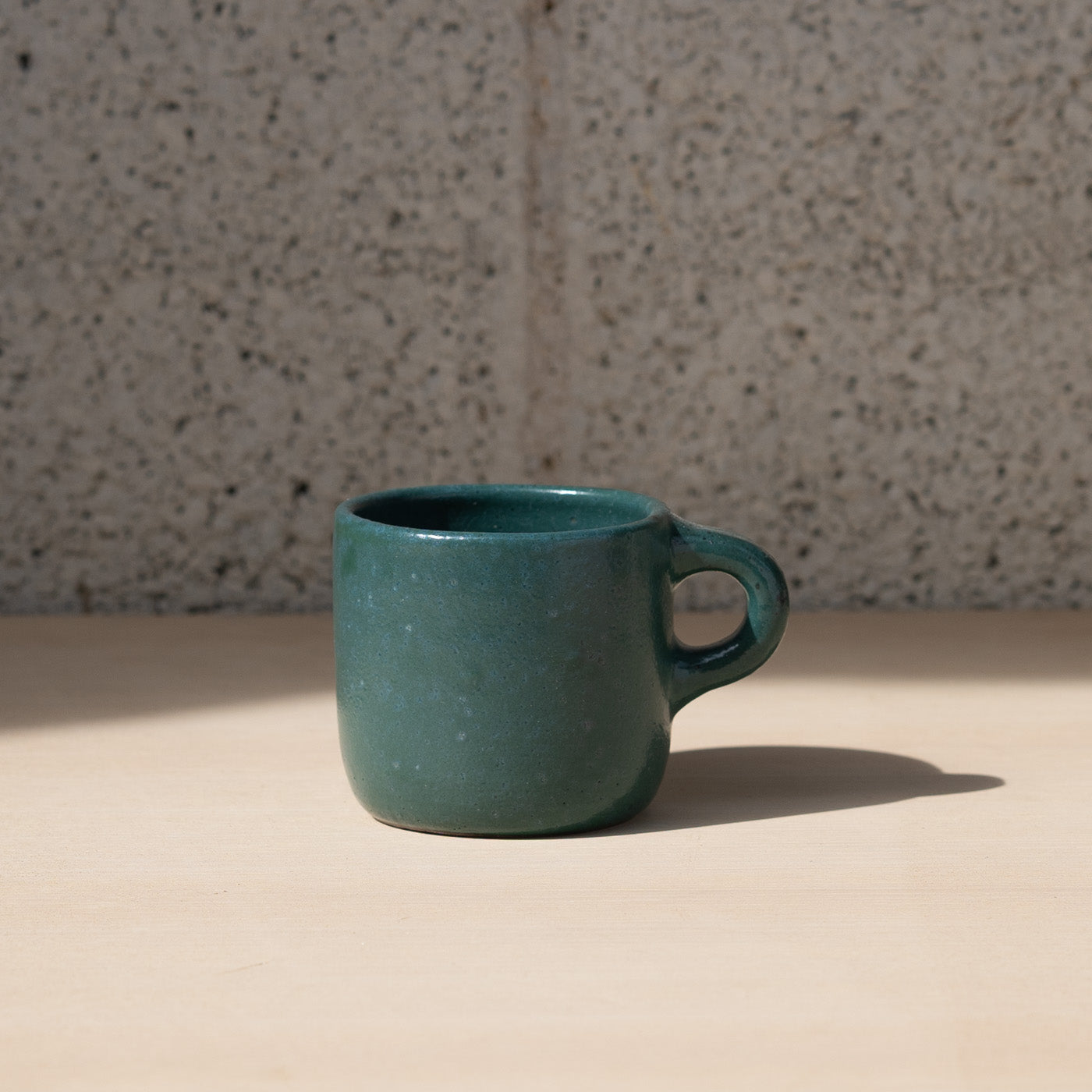 Emerald Green ceramic mug by Gaëlle Le Doledec