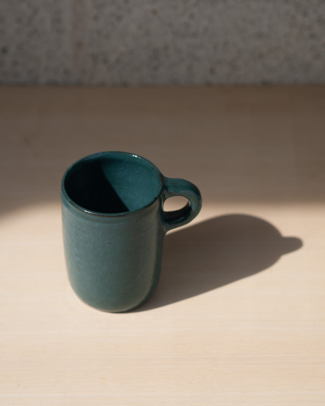 Emerald Green ceramic mug by Gaëlle Le Doledec