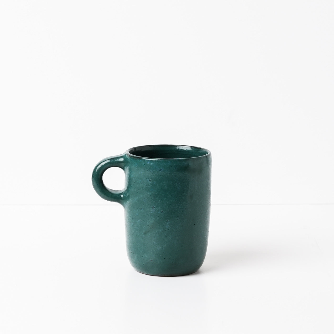 Emerald Green ceramic mug by Gaëlle Le Doledec