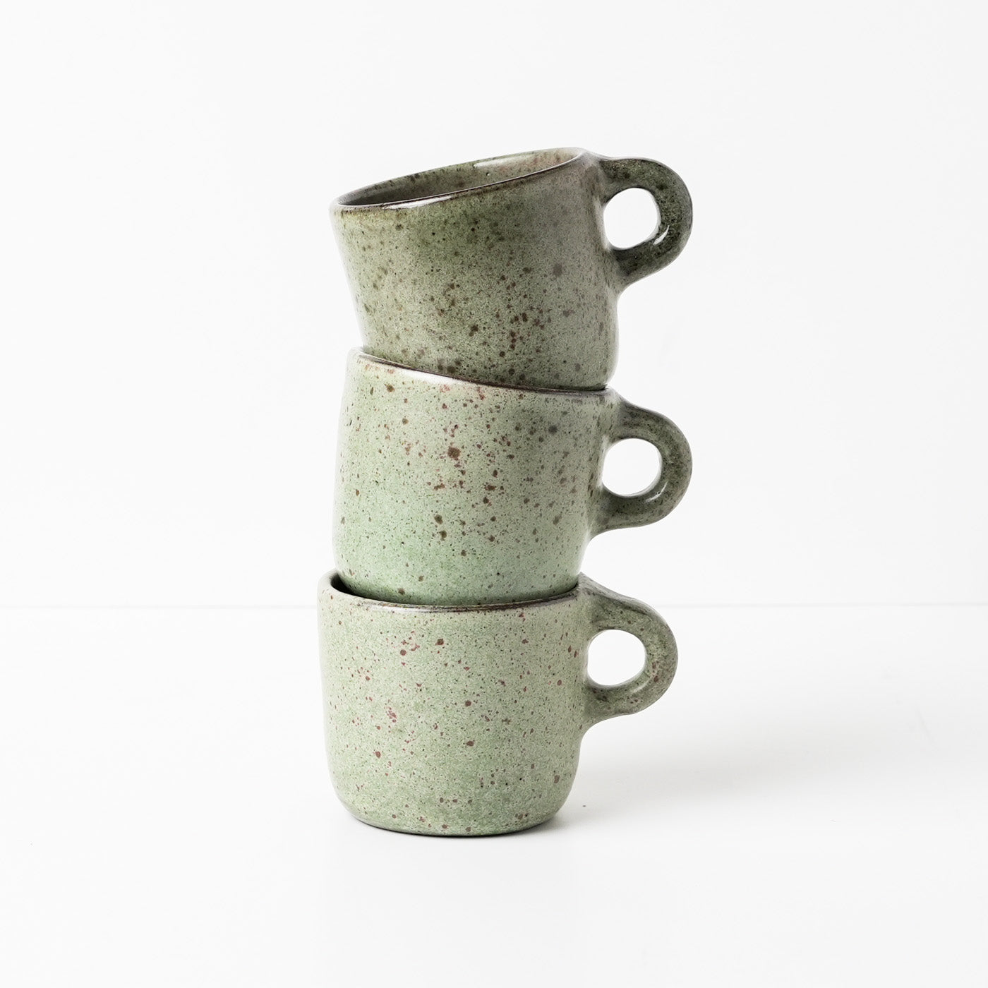 Green ceramic mug by Gaëlle Le Doledec