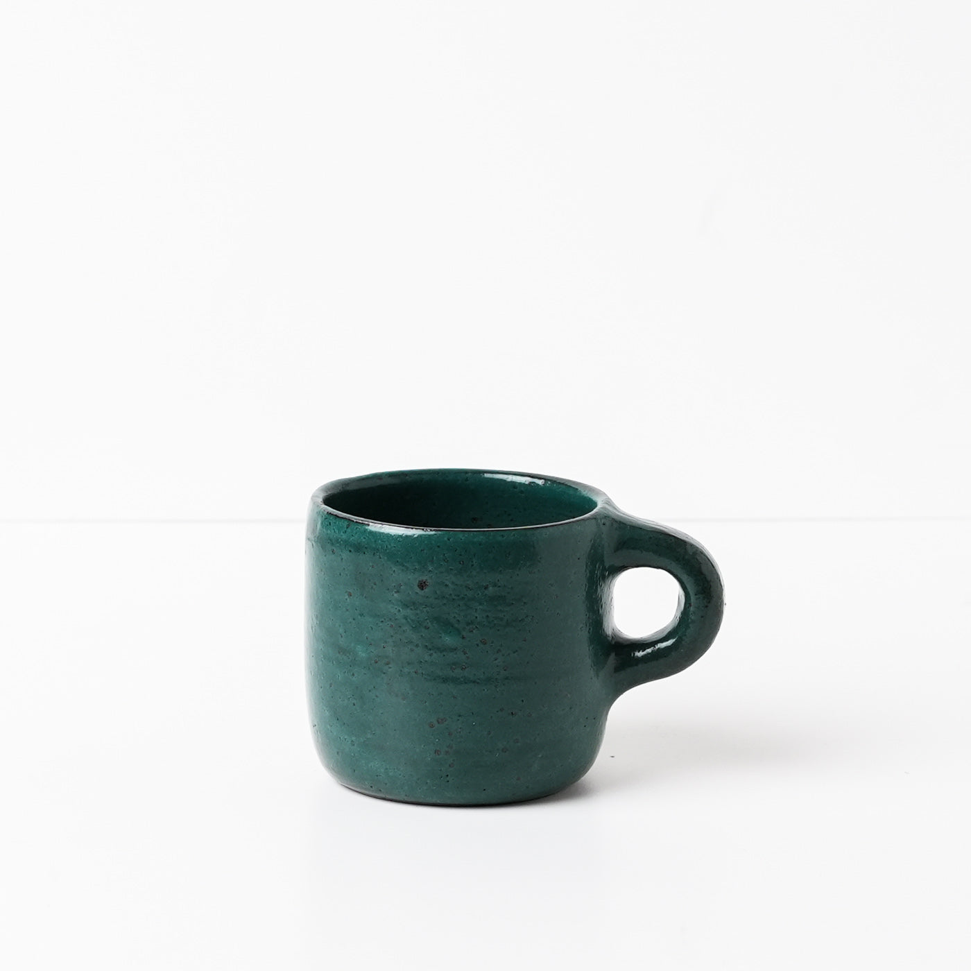 Emerald Green ceramic mug by Gaëlle Le Doledec