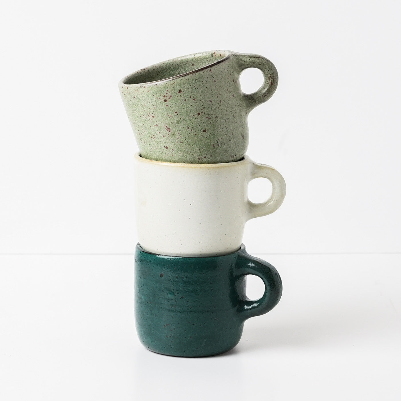 Emerald Green ceramic mug by Gaëlle Le Doledec