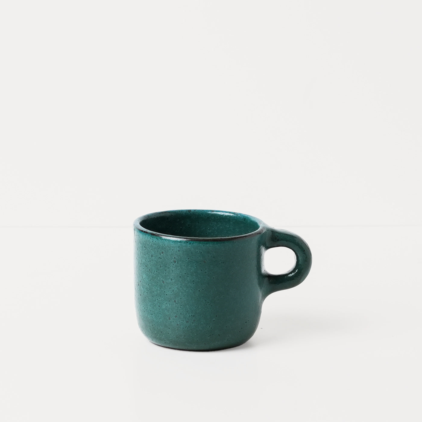 Emerald Green ceramic mug by Gaëlle Le Doledec