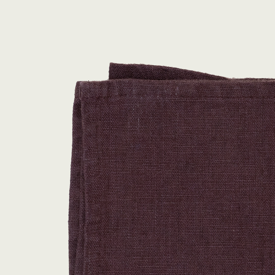 Mauve dark purple Linen tales  premium linen kitchen tea towel