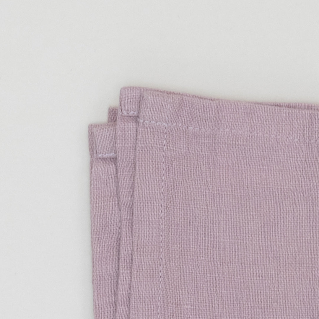 Pink lavender premium linen kitchen tea towel